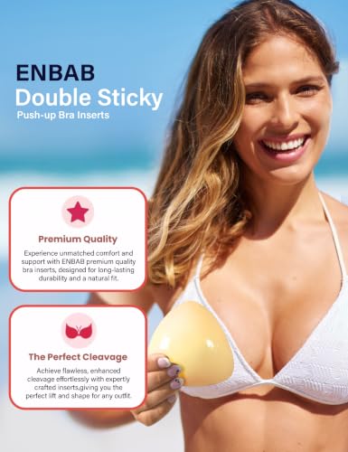 Image of Sticky Bra Push Up Pads & Nipple Covers,Waterproof for Swimsuit or Sports