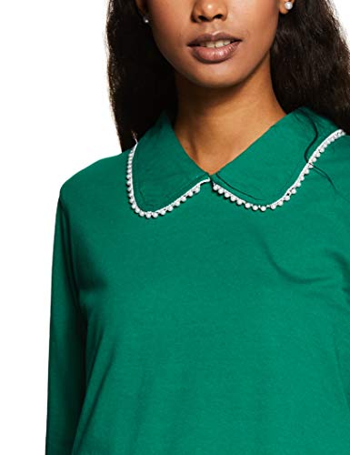 بلوزة قطن للنساء من ستايفيل ان(SSSF460195، اخضر-XL)