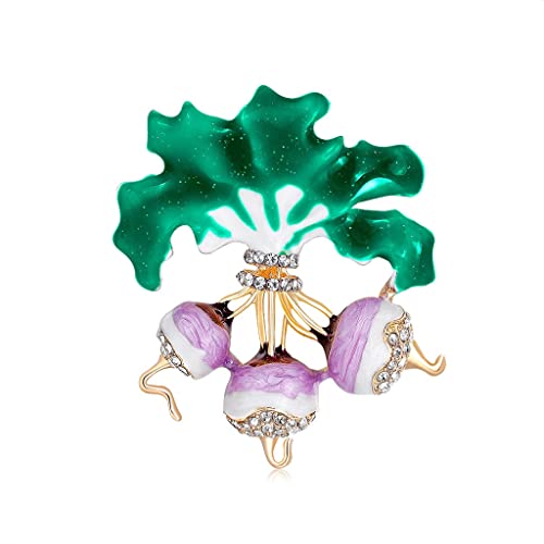 Broche vêtements accessoires de mode motif plante et diamant, le cadeau idéal pour femme