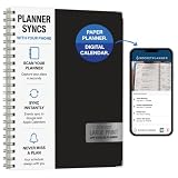 Excello Brands APP Enabled Large Print Academic Year (April 2026 - June 2027), 15 Month 8.5 x 11 100gsm Paper Planner Powered by ROCKETPLANNER APP, Syncs events to Digital Outlook Google Apple Calendars