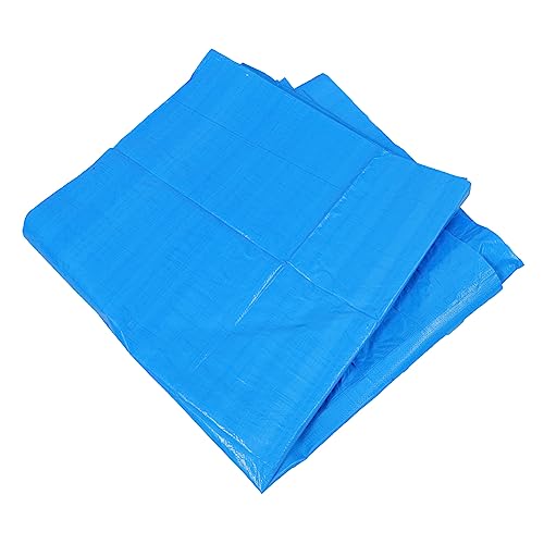 BESPORTBLE Alfombra De Piscina Revestimientos Papel Pintado Toalla De Viaje Lona Clara Bomba De Colchón De Aire para Juguetes Piscinas Lona Aislante Suelo Cama Inflable Tela Tejida PE Blue