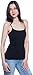 2 Pack Active Basic Women's Shelf Bra Cami Top Small Black, Black