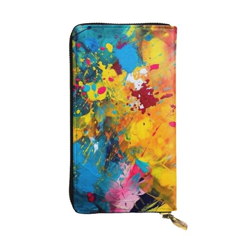 Sac à main en cuir abstrait pour smartphone et cartes