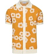 Amazon.com: OXKNIT Men's Zipper Retro Polo Shirt Textured