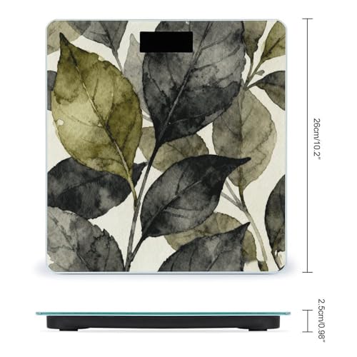 Báscula digital Dark Floral Leaf para uso doméstico miniatura 2