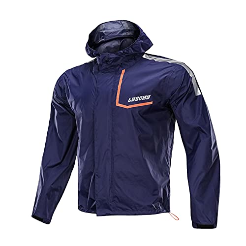 Chaqueta impermeable para ciclismo azul 3XL miniatura 2