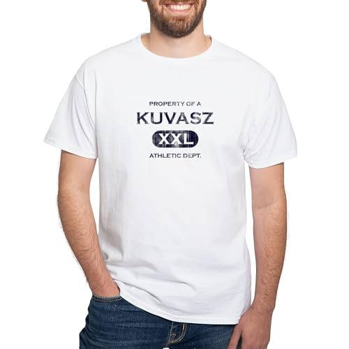 CafePress Property of Kuvasz T Shirt Men's Traditional Fit White Casual Tshirt