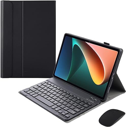 HEUCYL Funda con Teclado para Huawei MatePad Pro 10.8 Pulgadas 2019/2021 (MRX-W09/MRX-W19/MRX-AL09/MRX-AL19), Teclado Español Ñ Bluetooth Magnético Desmontable, Funda Ultrafina,Negro