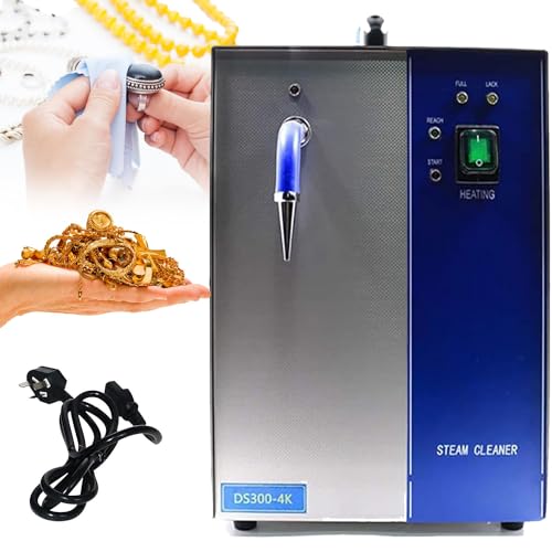 GBHJJ Jewelry Steam Cleaner 2L/4L, Gem Washer Gold and Silver Jewelry Steam Cleaning Machine Goldsmith Equipment, Jewelry Silver Gold Cleaning Suitable for Jewelry Stores Studios,4L-220V