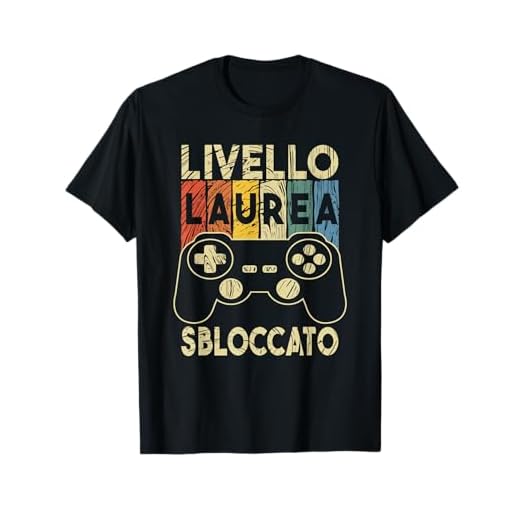 Festa Laurea Gamer Livello Sbloccato Laurea 2025 Maglietta