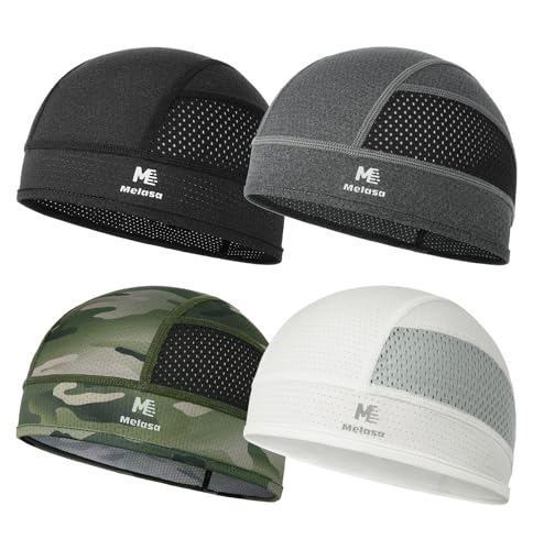 MELASA Cooling Breathable Sweat-Wicking Skull Cap for Cycling & Hard Hat