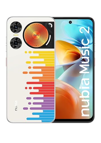 nubia Música 2 Melody Wave Smartphone Android 14, pantalla HD de 6,7 pulgadas, cámara de 50 MP, batería de 5000 mAh, 8 GB RAM (4 GB + 4 GB RAM dinámica), 256 GB ROM, 3 Super Altavoces, DTS: X, Rápido