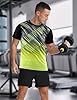 APTRO Men’s T-Shirts Gym T Shirts for Men Moisture Wicking Athletic Breathable Running Tops Quick Dry Short Sleeve T-Shirt Fluorescent Yellow XXL #2