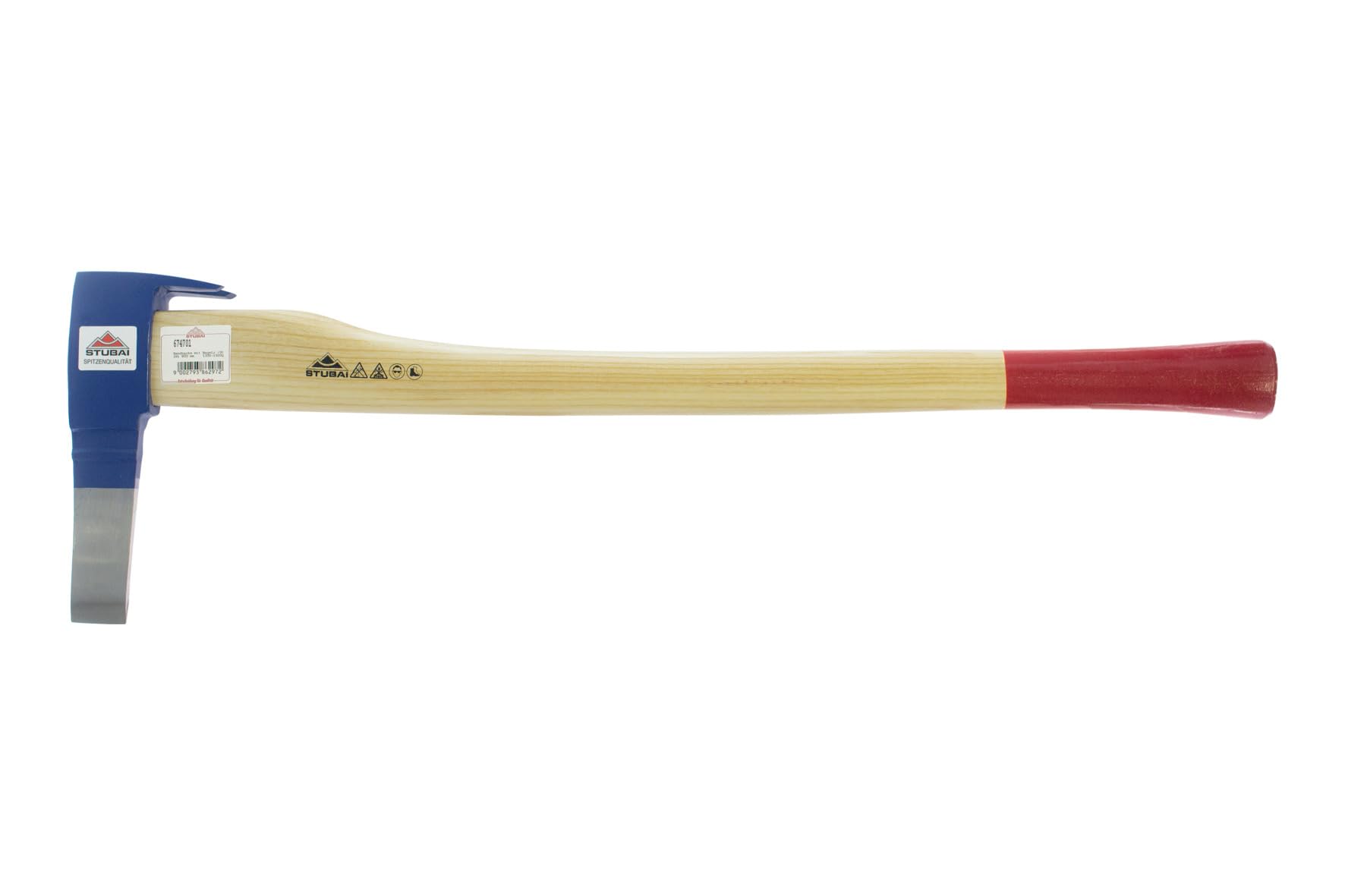 STUBAI Bandhacke Bundaxt 1500 g Kopfgewicht | Eschenstiel 800 mm lackiert