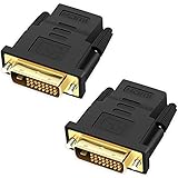 ALTA CALIDAD: Adaptador DVI-D a HDMI robusto, conectores chapados en oro que resisten la corrosión y la oxidación, garantizan conexiones estables y seguras, ofreciendo una transferencia de señal óptima.