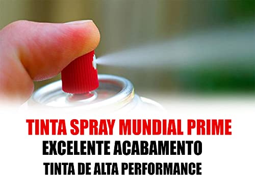 Tinta Spray para Alta Temperatura Aluminio 400Ml Mundial Prime