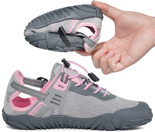 Eagsouni Womens Mens Water Shoes Quick Dry Sport Aqua Shoes Barefoot Non-Slip Outdoor Hiking Sandals with Wide Toe Box & Arch Support3