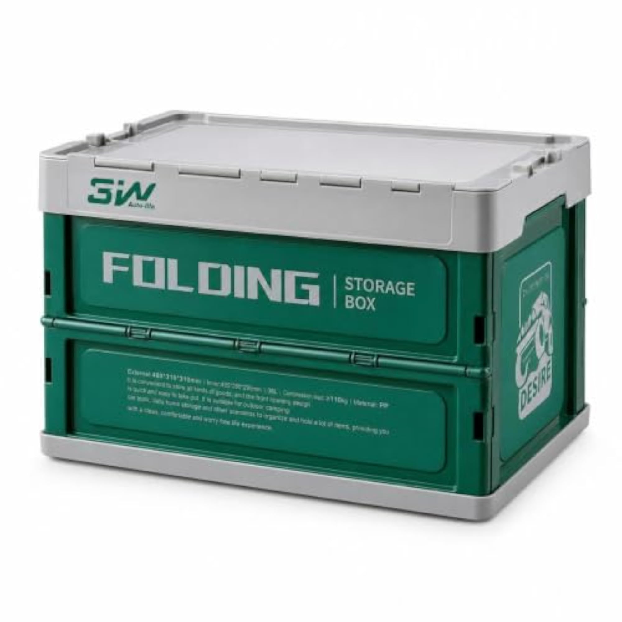 3W Foldable Car Trunk Organizer Storage Box, Multi-Functional