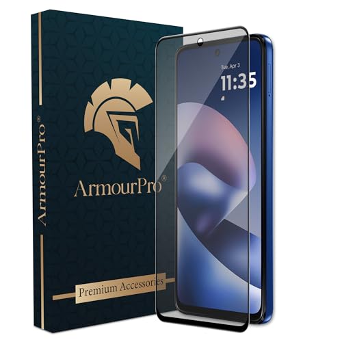 Image of ArmourPro Anti Glare Matte Tempered Glass for Motorola G37 / Motorola G37 Power - Anti Fingerprint Screen Protector, 9H Scratch Resistant, Smooth Touch, Edge-to-Edge Full Coverage
