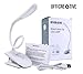 LED Clip On Reading Light, 3 Brightness Reading Book Lamp USB Rechargeable, Touch Switch Book Light for Reading by Officreative
