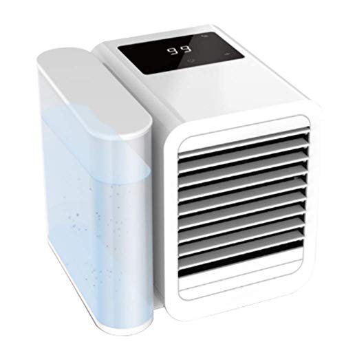 GPFDM Refroidisseur d'air USB, Mini-Ventilateur De Bureau Silencieux avec Réservoir d'eau Indépendant, 3 Vitesses pour La Pièce De Bureau À Domicile
