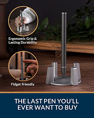 Novium Hoverpen - Luxury Pen For Men & Women, Vertically Standing Executive Ballpoint Pen With Top Grade Free-Flowing Ink & Refill, Unique Gifts For Men, Cool Desk Decorations, Office Decor For Men #TOP2