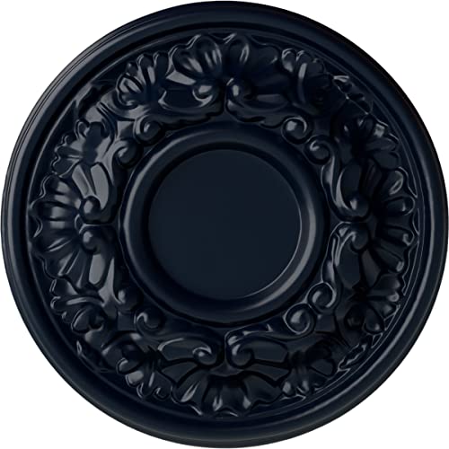 7 1/2" OD x 1 1/8" P Odessa Ceiling Medallion (Fits Canopies up to 2 1/2"), Hand-Painted Midnight Dream