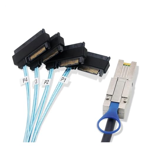 S-AS 8088 Turn 4SFF-8482 29+15P Cable SATA para Disco Duro miniatura 5