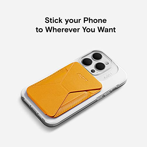 Image of MOFT The First Snap-On Magnetic Stand & MagSafe Wallet for iPhone 12 Series and iPhone 13 /iPhone 13 Mini /iPhone 13 Pro Max(Yellow)