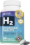 Invigorated Water Hydrogen Water Tablets with Magnesium - 12 PPM H2 Molecular Hydrogen Tablets for Drinking Water - Supports Energy, Brain, & Cognitive Health - Non-GMO (60 Servings, Unflavored)