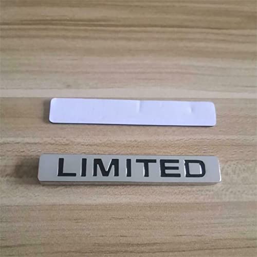 Image of 3D Metal Silver Limited Logo Car Sticker Side Fender Trunk Badge Emblem Decal (Chrome Black)