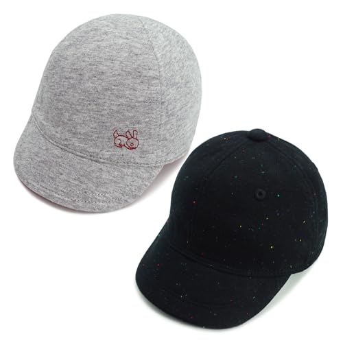 Keepersheep Baby Baseball Cap with Soft Brim - Cotton Knit Sun Hat - Reversible - Infant Sun hat for Indoor and Outdoor Use