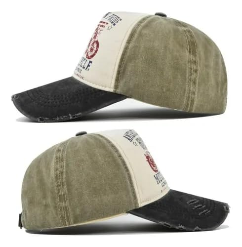 Boné LukeSports Motorcycle Vintage – Algodão, Ajustável e Confortável (BR, Alfa, Único, Preto)