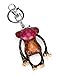 Lepoetedit Leather KeyChain Vintage Handmade Key Chain Purse Charm Gift for Car keys Bag Wallet Women Girls (Monkey)