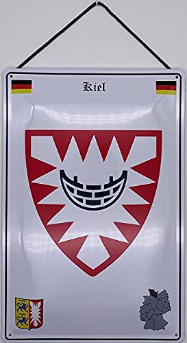 Blechschild Mit Wappen Deutschland Oder Mainz – 30x20cm, Matt Lackiert & Wetterfest | Inkl. Kordel