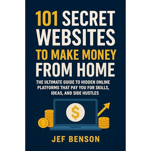 101 Secret Websites to Make Money from Home Audiolibro Por Jef Benson arte de portada