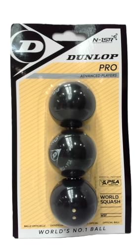 Dunlop Pro 3Bbl Squash, Unisex, 3 Bolas