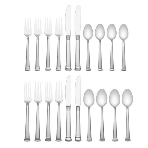 Lenox Eternal 20-piece Flatware Set, 3.2 LB, Metallic