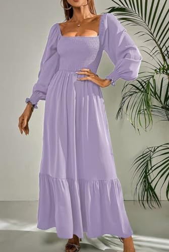 Robe de mode NAKEAH coupe slim violette aux finitions soignées - 2