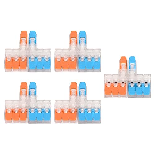 5 Pz 2 in 6 Out Connettore Filo in Rame 0.5 a 6 mm² Conduttore per Macchine a Motore 41A 450 V