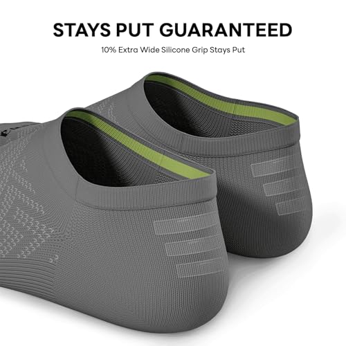 Image of No Show Socks Women, 8 Pairs Low Cut Ankle Non Slip Casual Invisible Liner Athletic Running Socks