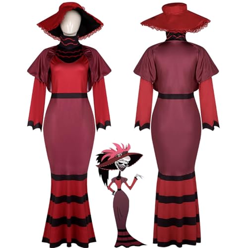 Cosplay Hazbin Hotel Rosie robe de relooking de carnaval et fête pour fille