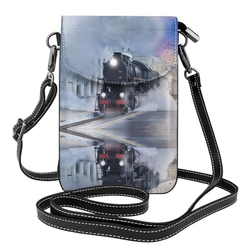 Sac à rabat avec imprimé train au coucher du soleil pour vos escapades