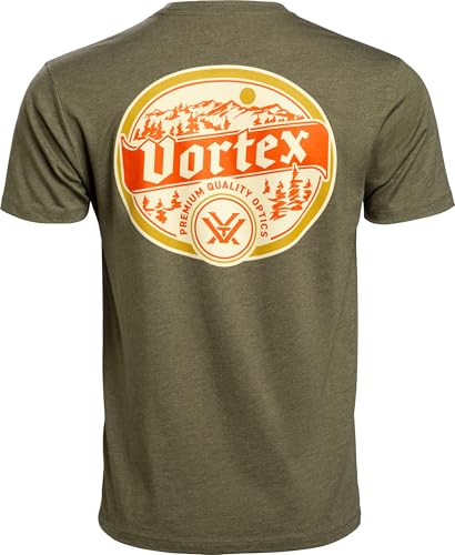 Vortex Men's Alpine Continental Short Sleeve T-Shirts (US, Alpha, XX-Large, Regular, Regular, Military Heather) - image 1