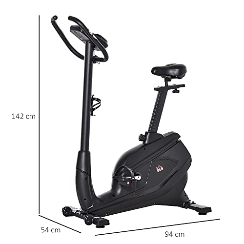 HOMCOM Heimtrainer Fahrradtrainer Trimmrad Magnetisch Pulsmessung LCD-Computer-Display Fitness Fahrrad einstellbar 150… – Bild 4