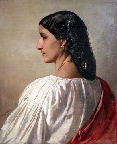 Toile Nanna Anselm Feuerbach déco murale pour grand salon élégant et cabinet