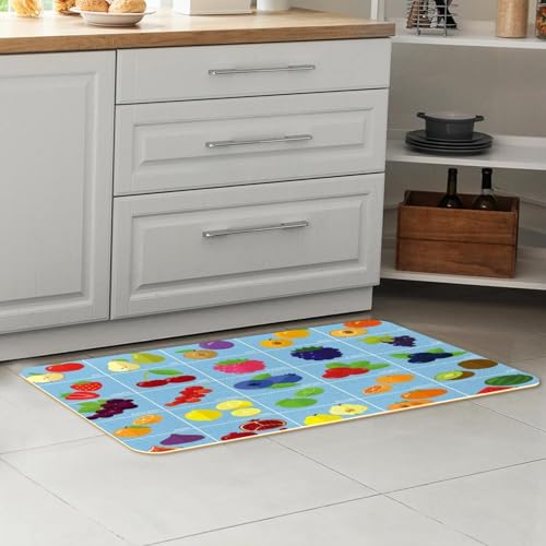 Tapete de cocina de 2 piezas VAPOKF lavable que soluciona las manchas y resbalones 7
