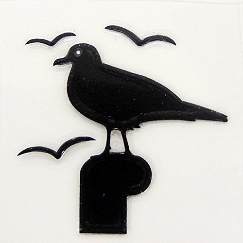 Amazon.co.jp: 蒔絵シール BIRD 「カモメ 黒」 : おもちゃ