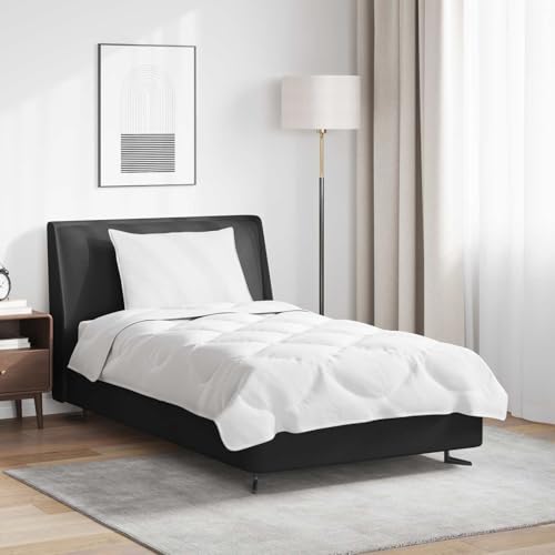 Nqyjm Juego de edredones con almohada 2 piezas microfibra blanca para cama, dormitorio, apartamento LH286733