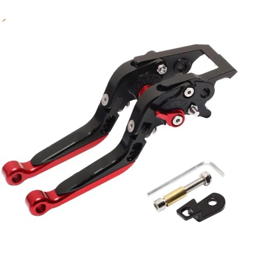 �n���h���o�[���o�[ For Forza 300 For NSS350 For Forza 350 2010-2024�p �I�[�g�o�C�A�N�Z�T���[ CNC�����\�܂肽���ݎ��N���b�`�u���[�L�n���h�����o�[ �p�[�L���O���b�N�t��(Red-Black)